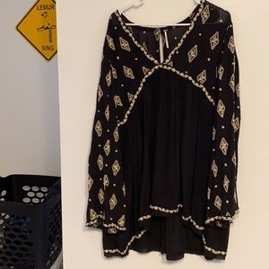 Free People Diamond Embroidered Tunic